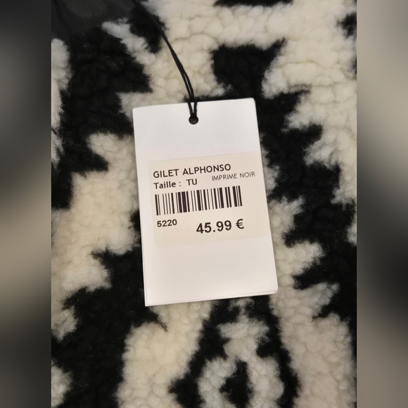 NWT Nina Kendosa Patterned Vest - Picture 4 of 9